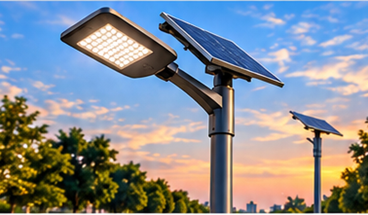Modern non-branded solar street light